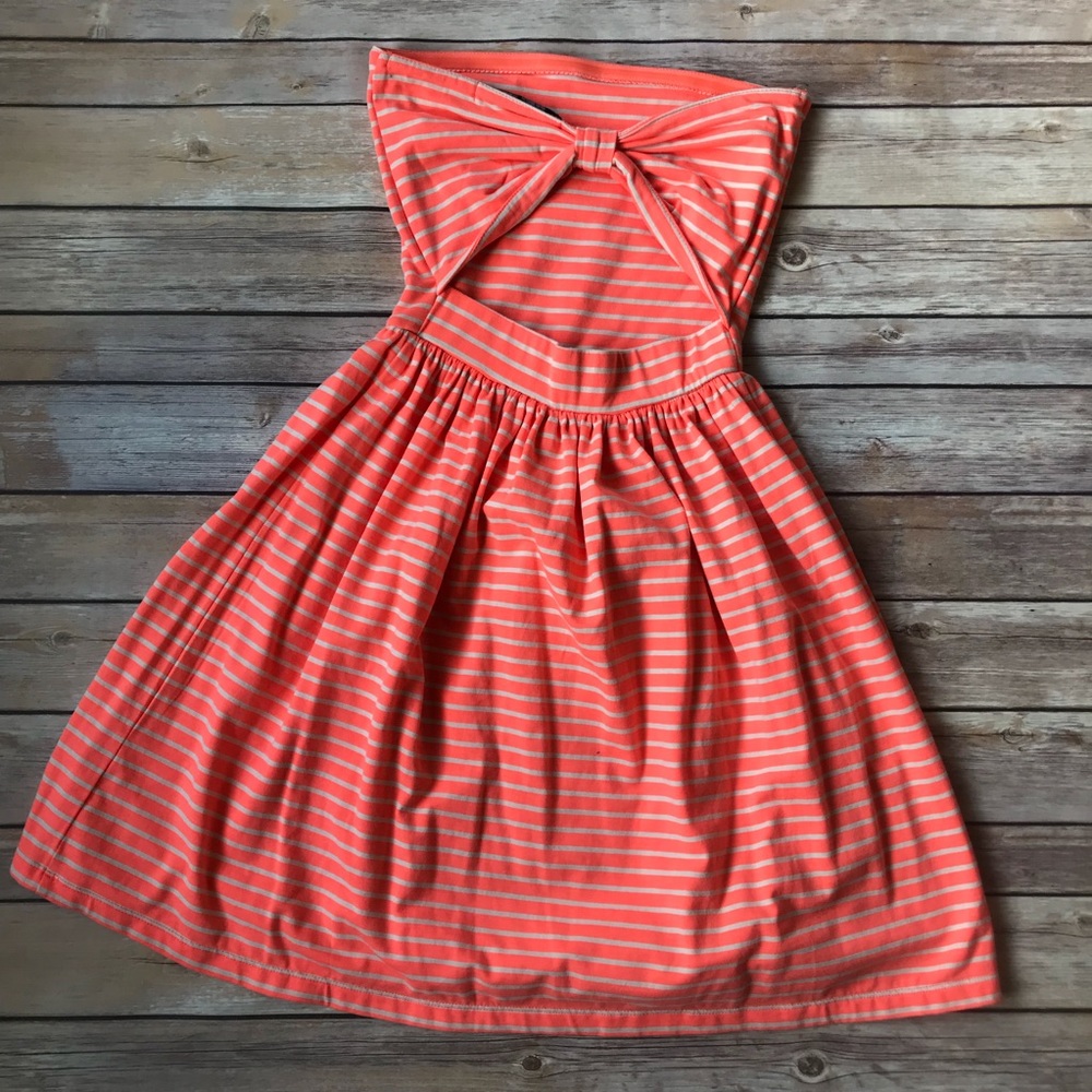 Ocean Drive Peach Cur-Out Back Cotton Sundress